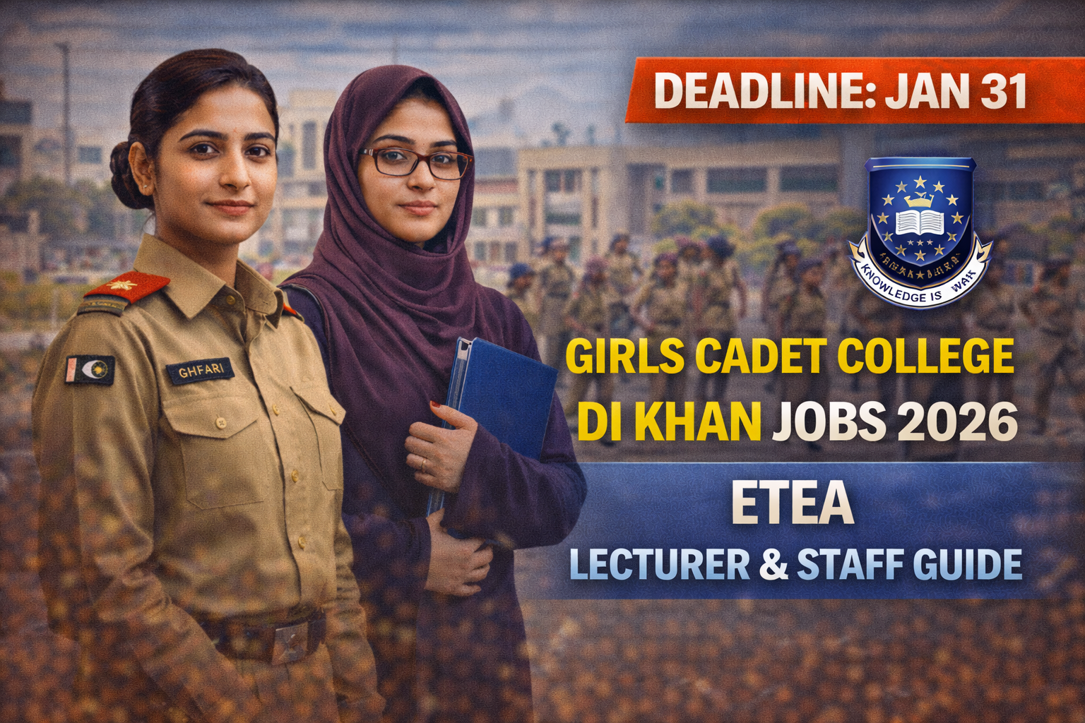 Girls Cadet College DI Khan Jobs 2026