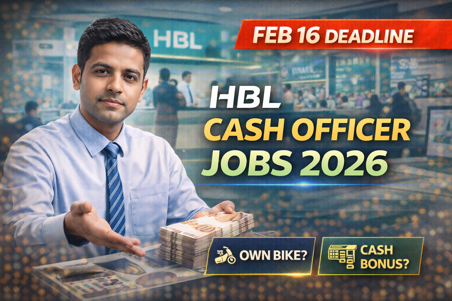 HBL Cash Officer Jobs 2026