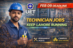 UET Lahore Jobs 2026