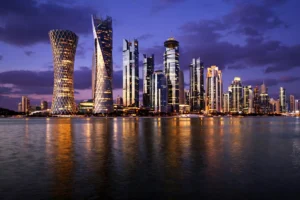 Jobs in Doha 2026 — Doha skyline at dusk