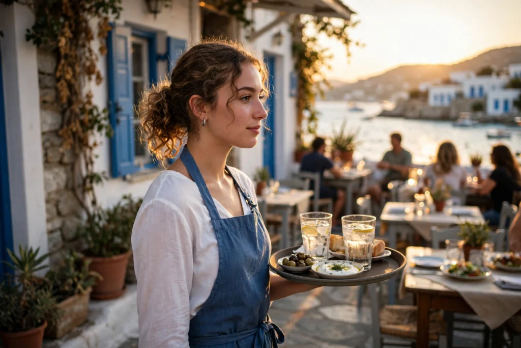 Jobs in Greece 2026 – hospitality jobs at a Greek taverna